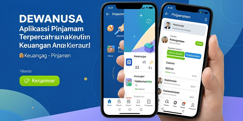 Antarmuka DEWANUSA yang intuitif untuk pengajuan pinjaman.