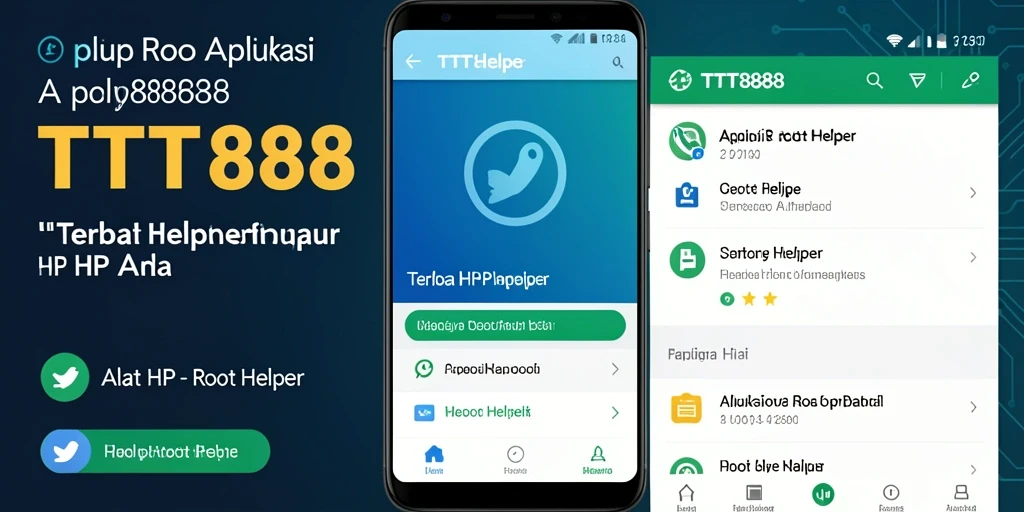 Antarmuka TTT888 yang sederhana dan intuitif untuk Root Helper.