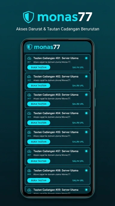 Tampilan link alternatif monas77